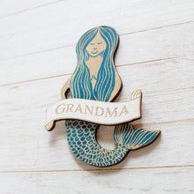 Load image into Gallery viewer, Personalised Mermaid Magnet | Laser Engraved Keepsake Gift