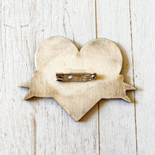 Load image into Gallery viewer, Pink Heart Shaped School Bag Badge