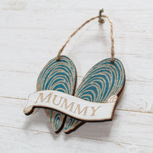 Load image into Gallery viewer, Personalised Mussel Shell Hanging Decoration | Laser Engraved Coastal Gift
