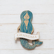 Load image into Gallery viewer, Personalised Mermaid Magnet | Laser Engraved Keepsake Gift