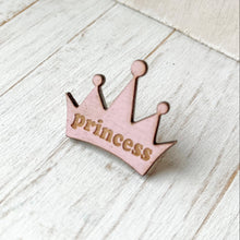 Load image into Gallery viewer, Pink Princess Crown Pin Badge