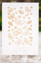 Load image into Gallery viewer, Note From a Loved One With Butterflies Engraved on Wood