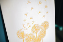 Load image into Gallery viewer, Note From a Loved One with Dandelion Clocks Engraved on Wood