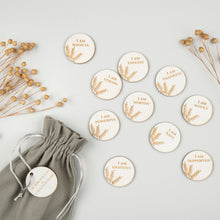 Load image into Gallery viewer, 'I Am' Positive Affirmation Wooden Personalised Engraved Leaf Token Gift Set