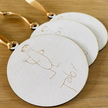 Load image into Gallery viewer, Children’s Drawing Engraved  Wooden Token