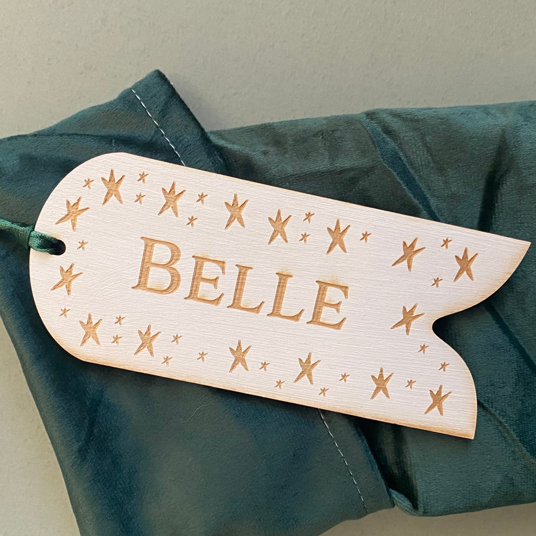 Star Personalised Stocking Tag