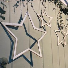 Load image into Gallery viewer, White Hanging Stars - Set of 6
