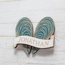 Load image into Gallery viewer, Mussel Shell Personalised Mini Decoration I Hanging or Magnet
