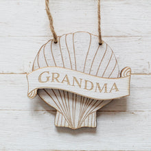 Load image into Gallery viewer, Scallop Shell Personalised Mini Decoration I Hanging or Magnet
