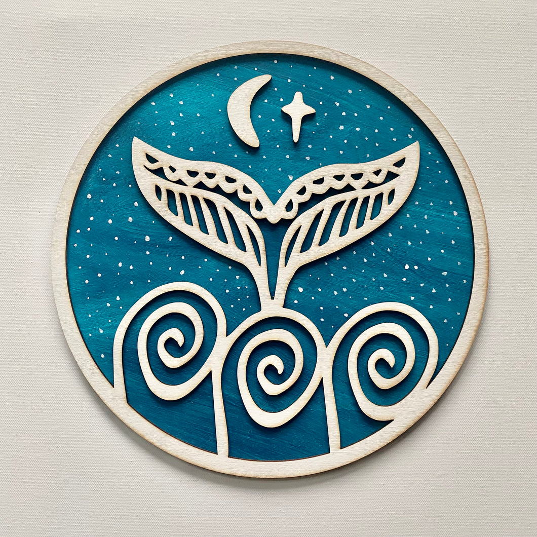 Whale Tail Circular Artwork