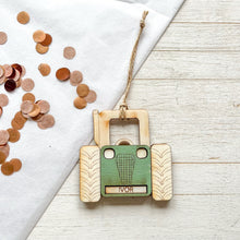 Load image into Gallery viewer, Hanging Tractor Personalised Christmas Decoration
