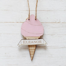Load image into Gallery viewer, Ice Cream Personalised Mini Decoration I Hanging or Magnet
