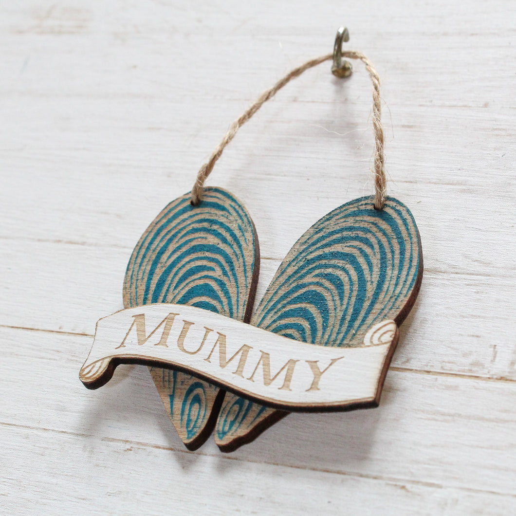 Mussel Shell Personalised Mini Decoration I Hanging or Magnet