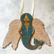 Load image into Gallery viewer, Mermaid Angel Christmas Tree Topper
