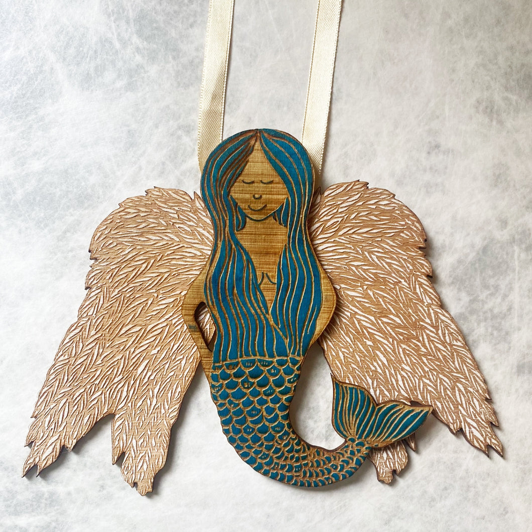 Mermaid Angel Christmas Tree Topper