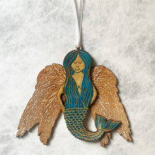 Load image into Gallery viewer, Mermaid Angel Christmas Tree Decoration
