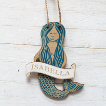 Load image into Gallery viewer, Mermaid Personalised Mini Decoration I Hanging or Magnet
