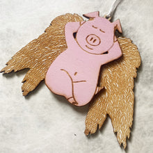 Load image into Gallery viewer, Pig Angel Christmas Tree Decoration
