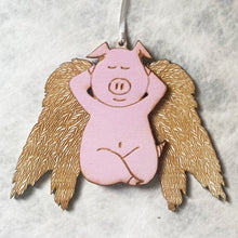 Load image into Gallery viewer, Pig Angel Christmas Tree Decoration
