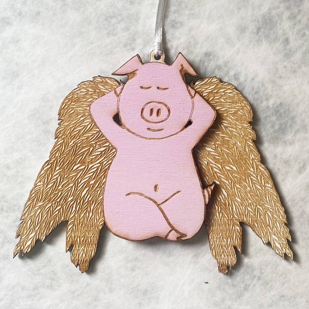 Pig Angel Christmas Tree Decoration