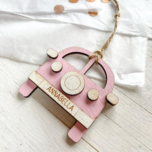 Load image into Gallery viewer, Hanging Campervan Personanalised Christmas Decoration
