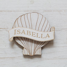Load image into Gallery viewer, Scallop Shell Personalised Mini Decoration I Hanging or Magnet
