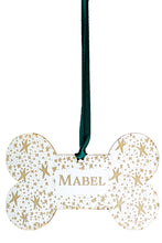 Load image into Gallery viewer, Personalised Wooden Dog Bone Christmas Decoration - Custom Pet Ornament for Tree &amp; Gift
