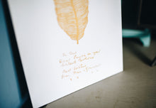 Load image into Gallery viewer, Note From a Loved One With Feather Engraved on Wood
