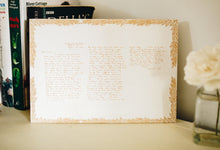 Load image into Gallery viewer, Letter From a Loved One Engraved on White Wood with Leaf Border
