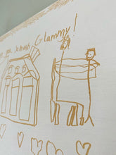 Load image into Gallery viewer, Child Drawing Engraved on Wood
