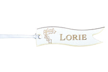 Load image into Gallery viewer, Holly Personalised Re-usable White Wooden Christmas Tags
