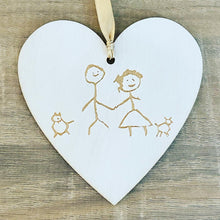 Load image into Gallery viewer, Children’s Drawing Engraved  Wooden Token
