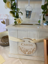 Load image into Gallery viewer, Coastal White Wooden ‘Cards’ Sign
