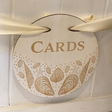 Load image into Gallery viewer, Coastal White Wooden ‘Cards’ Sign
