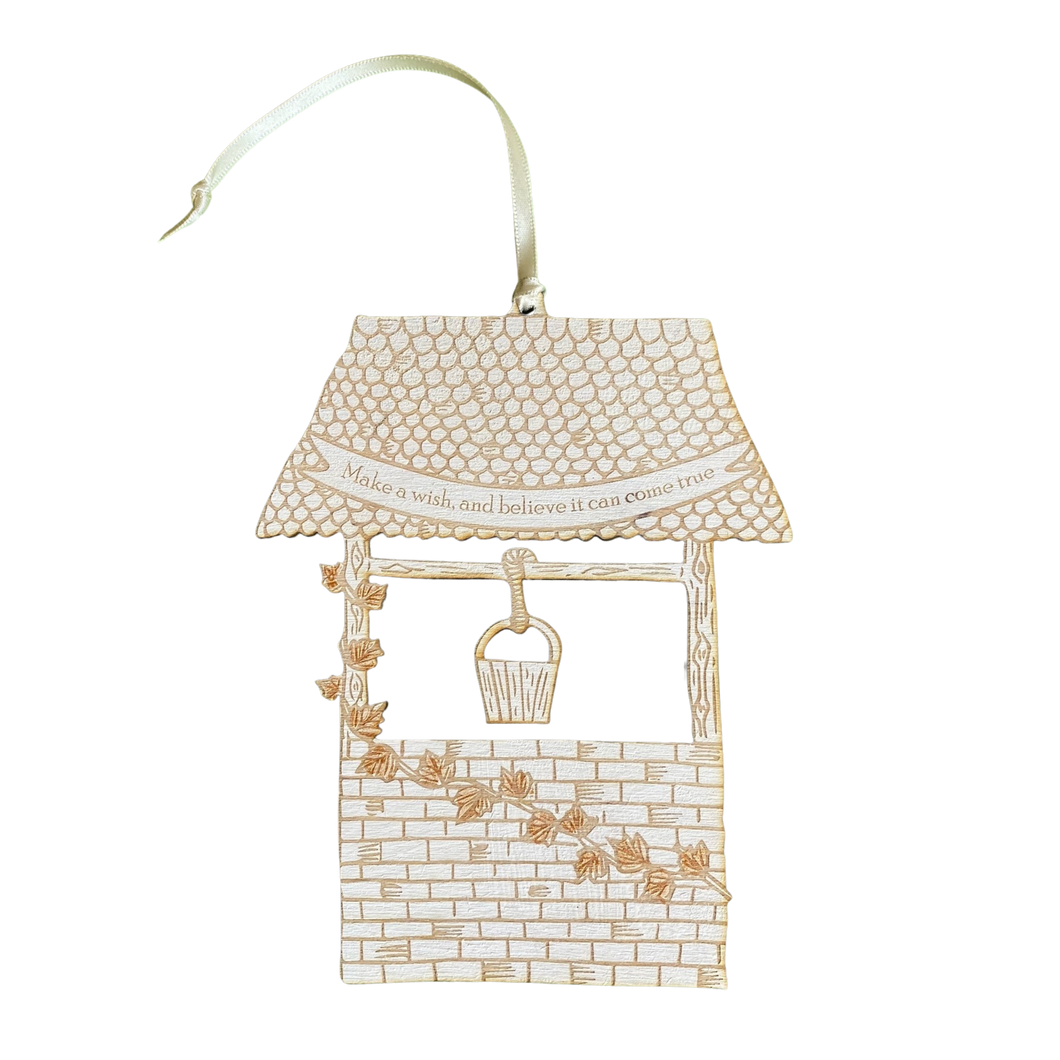 Wishing Well Engraved Christmas Decoration