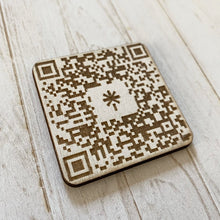 Load image into Gallery viewer, Engraved Wooden QR Code (4.5cm)
